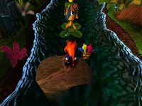 une photo d'Ã©cran de Crash Bandicoot sur Sony Playstation